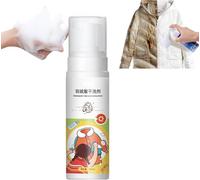 Nettoyant à sec en mousse pour doudounes, agent de nettoyage à sec pour manteaux d'hiver, détergent au duvet pour doudounes, agent de nettoyage à sec pour taches d'huile de vêtements, 180 ml (1 pièce)