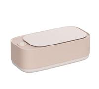 Nettoyant à ultrasons pour bijoux - Machine de nettoyage des yeux multifonction portable 45 000 Hz - Nettoyeur d'anneaux à ultrasons sans base en caoutchouc antidérapante pour anneaux, lunettes, se
