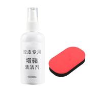 Nettoyant adhésif en caoutchouc portable de 100 ml pour tennis de table - Spray de nettoyage facile à utiliser - Adhésifs améliorés
