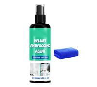 Nettoyant anti-buée pour casque de moto - 100 ml - Sans traces - Anti-buée - Pour une vision sûre et améliorée - Convient pour lunettes de protection, hockey, football, sport