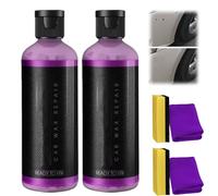 Nettoyant anti-rayures pour voiture, réparation rapide des rayures et défauts, couche protectrice longue durée, produit de polissage pour toutes les surfaces du véhicule (2 Pcs)