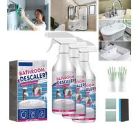 Nettoyant anti-taches tenaces, nouvelle mise à niveau de mousse détartrante pour salle de bain, spray nettoyant tout usage, nettoyant puissant pour douche calcaire, convient pour les nettoyeurs de