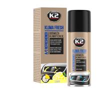 Nettoyant antibactérien pour climatiseur K2 Climat FRAIS 150 ML | Élimination des mauvaises odeurs d'humidité, rafraîchissement du circuit de ventilation en 10 min, senteur agrume