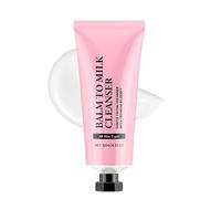 Nettoyant au baume au lait, nettoyant pour le visage de 2 sur 1, gel de nettoyage instantané aqueux, nettoie efficacement la peau du maquillage et des impuretés, hydratant et hydratant (1PC)