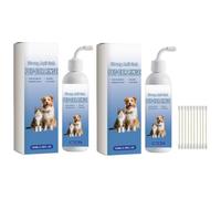 Nettoyant Auriculaire pour Animaux, Gouttes auriculaires pour animaux, | des Animaux Sans Alcool aux Extraits de Plantes，Rinçage apaisant pour les oreilles de chiens et chats，Nettoie le cérumen，