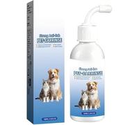 Nettoyant Auriculaire pour Animaux, Solution Lavante pour les Auriculaires des Animaux Sans Alcool aux Extraits de Plantes, Rinçage Anti-Démangeaisons pour Chiens et Chats, Nettoie le cérumen, les ode