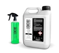 Nettoyant auto professionnel tout-en-un LIONSWAY pour l'intérieur et l'extérieur, tableau de bord, plastiques, caoutchoucs et jantes. Nouvelle formule mousse, parfumé, 5 L avec flacon pulvérisateur.