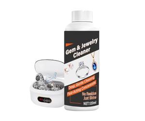 Nettoyant Bijoux - Agent D'Entretien Bijoux Pour Machine À Ultrasons - Solution De Nettoyage Boucle D'Oreille,Bague, boucle d'oreille, bracelet de montre, collier, bracelet, usage domestique