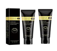 Nettoyant Blanchissant à La Niacinamide, Lait Nettoyant éClaircissant Hydratant Naturel, Nettoyant Blanchissant à La Niacinamide Pour Le Nettoyage Du Visage Et Le ContrôLe Du SéBum (2PCS)