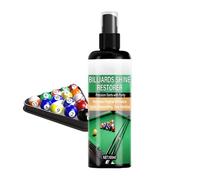 Nettoyant Boules Billard - 100ml | Spray Entretien Sphères Jeu | Kit Polissage Avec Chiffon Pour Élimination Craie, Saleté Et Huile Restauration Brillance, Roulement Fluide & Performance Professi