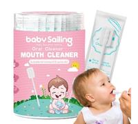Nettoyant buccal pour bébé, nettoyant buccal pour bébé, barre de nettoyage des gencives en gaze orale | Nettoyeur de langue et brosse à dents portable et confortable pour le soin des dents