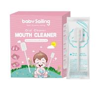 Nettoyant buccal pour bébé,Nettoyant buccal pour bébé - Bâton de nettoyage buccal doux 30 pièces,Nettoyeur de gomme de gaze de langue orale Portable, nettoyeur de langue de brosse à dents Flexible