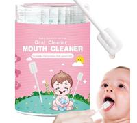 Nettoyant Buccal Pour Bébé,Nettoyant Pour La Langue En Gaze Pour Bébé,Nettoyeur De Gomme De Gaze De Langue Orale Portable,Stick Nettoyage Des Gencives Avec Gaze Buccale De 30 Pièces