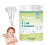 Nettoyant buccal pour nouveau-né - Brosse à dents en gaze pour nouveau-nés | 30 pièces de nettoyant buccal pour bébé, brosse à dents de gaze pour la langue, dents de lait