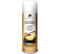 Nettoyant Carrosserie Aérosol 500mL - IRONTEK - Formule Haute Performance - Solvants Naturels - Ne Laisse Aucune Trace - Fort Pouvoir Dégraissant - Dissout Goudron, Graisse, Pollution, Platane...