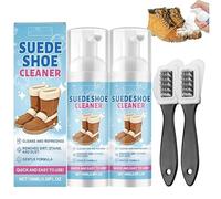 Nettoyant Chaussure Daim,Brosse Daim & Nubuck,Suede Cleaner Protector,Kit d'entretien pour chaussures en daim - kit de nettoyage pour chaussures blanches,nubuck, tricot, bottes, baskets (2 Set)
