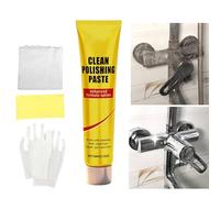 Nettoyant Chrome,60g Crème De Nettoyage Profond À Longue Durée,Pâte de Nettoyage Enlève-Taches d'Argent - pour l'Entretien et la Restauration de l'Argenterie, Chrome, Cuivre, Aluminium, Montre et
