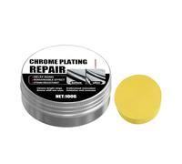 Nettoyant chrome pour auto - Pâte Restauratrice de Brillance Longue Durée 100 g - Dérouillant Pour Chrome | Pour Four, Table De Cuisson, Appareil De Cuisine, Moteur, Jante, Cuisinière, Évier Et Grill