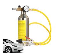 Nettoyant Climatisation AC - Kit de Nettoyage pour Système de Climatisation Automobile,Flacon de Nettoyage avec Bidon INOX pour Condenseur et Circuit Automobile
