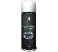 Nettoyant Contact Électrique | IRONTEK | 400ml | nettoyant Contact électrique, Spray Contact | Élimine humidité & Corrosion, Film Protecteur | Usage Pro & Particulier, Rapide & Efficace