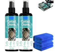 Nettoyant Contact Electrique,Spray Contact Electrique,Rapid-Drying Pcb & Motherboard Cleaner,Convient Au Nettoyage Des Contacts Dans L'électronique Automobile Cartes De Circuits Imprimés,100 ml (2)