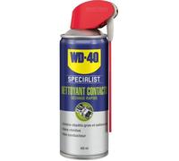 Nettoyant Contacts WD-40 Specialist - Formule non-conductrice adaptée pour composants électroniques sensibles. Dissout la saleté, la poussière et les résidus de flux - Spray Double Position - 400ml