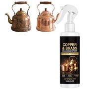 Nettoyant cuivre et laiton en spray, anti-ternissure pour casseroles (1Pcs) | Aide à éliminer ternissure, oxydation et rouille sur ustensiles, ferrures et poignées pour une surface nette à nettoyer