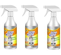 Nettoyant de cuisine tout usage, spray dégraissant robuste pour cuisine, nettoyant moussant pour taches d'huile lourde, mousse puissante pour nettoyage de cuisine (3 pièces)