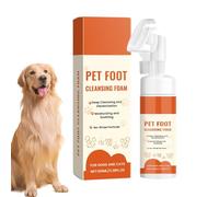 Nettoyant De Pattes Pour Chien,Nettoyant Mousse Pour Pattes De Chien | Mousse Exfoliante 100ML Avec Brosse Douce Pour Soin Peau Chiot Chat Race Moyenne Grande Lavage Bain Voyage Spa - Pour Chiots Et R