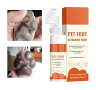 Nettoyant De Pattes Pour Chien | Nettoyant Pour Pattes De Chiot | Mousse Exfoliante 100ML Avec Brosse Douce Pour Soin Peau Chiot Chat Race Moyenne Grande Lavage Bain Voyage Spa | Pour Lavage Toilettag