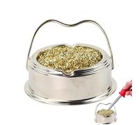 Nettoyant de support de fer à souder, filet fixe de fil de cuivre | Éponge de fer à souder en acier inoxydable pour améliorer l'efficacité du travail