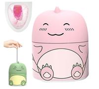 Nettoyant de toilettes et désodorisant pour toilettes, bouteille magique en forme de dinosaure, avec parfum océan, jasmin et pêche pour la maison et la salle de bain (1, pêche)