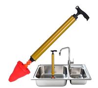 Nettoyant de vidange de toilettes - Outil de suppression de sabot pour tuyaux de cuisine de salle de bain | ABS avec système de pompe à pression d'air, dispositif de nettoyage manuel de blocage pour
