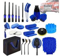 Nettoyant de voiture, équipement de lavage de voiture - Kit intérieur de véhicule | Kit de lavage multifonction intérieur et extérieur de voiture pour l'utilisation des garages pour les voyages à