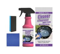 Nettoyant Dégraissant, 120ml Puissant Multi-usage avec Chiffon Éponge, Dégraissant Haute Performance, pour Grille Barbecue Extérieur Four de Cuisson Fumoir Électrique Casserole Marmite Hotte Aspirante