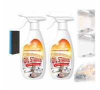 Nettoyant Dégraissant Intense, Formule Douce et Rapide, Spray Multi-Usages pour Taches d'Huile Intenses pour Cuisine, 2025 (2PCS)