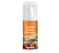 Nettoyant Dégraissant Pour Vitres De Voiture, Détachant Pour Film Gras Automobile, Protection Hydrophobe et Anti-Buée Puissante Sans Traces pour Pare-brise et Surfaces Vitrées