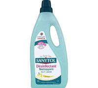 Nettoyant désinfectant Sols - Surfaces Sanytol - Citron et Feuilles d'olivier - 1 Litre