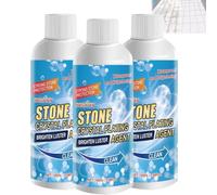 Nettoyant Détachant Pour Pierre,Nettoyant Pour Détachant Pour Pierre，3PC | Marble Cleaner Stain Remover,Nettoyant Carrelage,Nettoyant Marbre,Nettoyante Et Polissage Pour Marbre,Pour Granit,Carrelage
