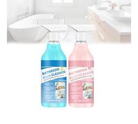 Nettoyant détachant puissant pour salle de bain, nettoyant multi-surfaces multifonction pour salle de bain, porcelaine, détachant rapide, parfum frais (Peach,Lemon)