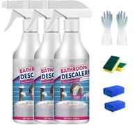 Nettoyant détartrant en mousse pour salle de bain, spray nettoyant tout usage, nettoyant pour salle de bain pour salle de bain, verre, évier, toilettes, baignoire (3)