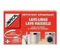 Nettoyant détartrant - IMPECA - Lot de 2 doses - Lave-linge et lave-vaisselle - En poudre