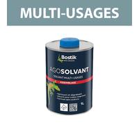Bostik Diluant nettoyant Agosolvant – sans acétone pour colles néoprène/polyuréthane 1 L