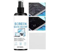 Nettoyant Écran en Spray,50ml Spray Nettoyant à Séchage Rapide - Kit De Nettoyage D'Écran avec Chiffon - pour Smartphones, Tablettes, Ordinateurs, Moniteurs, Lunettes, Objectifs et Écrans