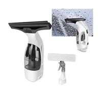 Nettoyant électrique sans fil pour vitres | Réservoir d'eau de 150 ml, grattoir en caoutchouc de 28 cm | Durée de vie de 50 minutes, IPX4 | Pour verre, miroir, carrelage, vitres de voiture