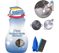 Nettoyant en gel pour fond de poêle, nettoyant pour fond de poêle, nettoyant ménager en acier inoxydable, spray moussant nettoyant pour cuisine, agent d'élimination de la rouille (1 pièce)