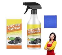 Nettoyant en mousse dégraissante pour cuisine, spray de nettoyage dégraissant résistant, sans danger pour la cuisine, 120 ml ou plans de travail, fours, casseroles et poêles (1)