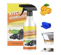 Nettoyant en mousse dégraissante pour cuisine, spray de nettoyage dégraissant robuste, nettoyant pour ustensiles de cuisine ménagers, lotion de nettoyage concentrée puissante, pour comptoirs, fours