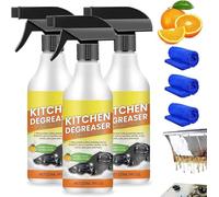 Nettoyant en mousse dégraissante pour cuisine, spray de nettoyage dégraissant robuste, nettoyant pour ustensiles de cuisine ménagers, lotion de nettoyage concentrée puissante, pour comptoirs, fours