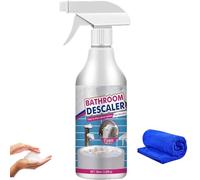 Nettoyant en mousse détartrant pour salle de bain, détartrant pour salle de bain, nettoyant pour taches tenaces, spray mousse de nettoyage tout usage, nettoyant anti-calcaire, spray nettoyant pour